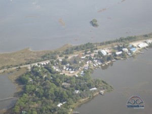 Aerial shot of Sunset Isle RV Park (Chris took this on a plane ride with Elliott). 