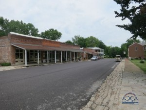 Historic town of Arrow Rock, MO along the Lewis & Clark Trail.