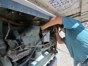 Our air filter is installed up above the engine, thoroughly protected from water exposure.