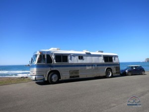 A coastal rest stop. 