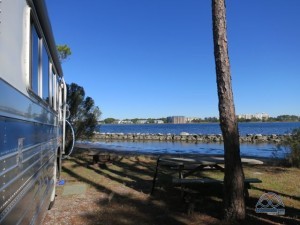Our amazing waterfront spot at St. Andrews State Park in Panama City Beach, FL. 
