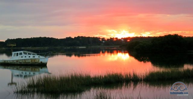 Oh, who am I kidding? I can't resist sharing! Just a run of the mill sunset, we expect them to get better!