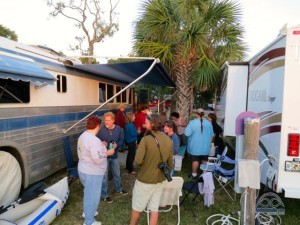 One of the many RVer gatherings we've been part of already - this one, a Mead tasting. 