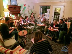 Another group potluck and discussion circle. 