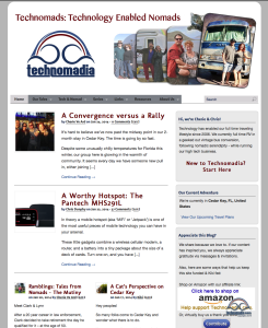 Technomadia 2.0 (originally rolled out in Nov 2011). It's served us well.. but good bye!