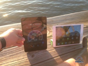 Speed testing on the dock at sunset...