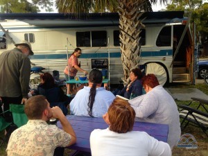 Debuting RVillage at our Cedar Key Convergence - our month long focus group. 