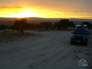 Our first boondocking sunset together.