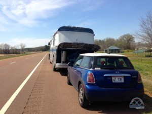 So very thankful that this happened on a flat road with wide shoulders. It could have been much worse. 