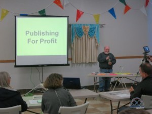 Nick Russell debuting his Self Publishing workshop.