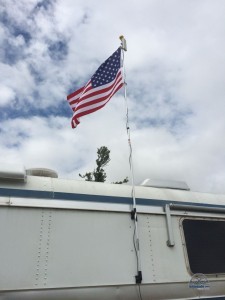 Flying the colors over Zephyr, with a Ubiquiti NanoStation way up high too!