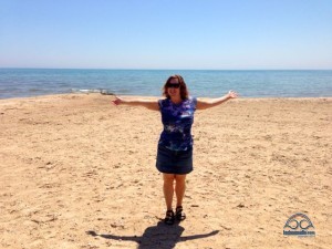 Beautiful sandy beaches (and yes.. we did go swimming!)