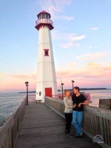 Gorgeous light. Gorgeous lighthouse. Gorgeous couple (Nikki & Jason). 
