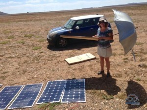 Testing the impacts of shade on solar configurations.