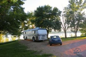 Pull into our 'back in' site to give us a great view, and extra privacy.