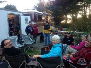 One last campfire with our Cape Blanco friends.