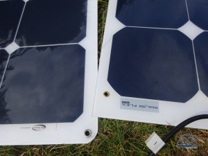 Round versus square cornered Go Power Solar Flex panels. If you have square, beware!