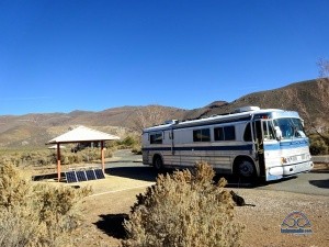 Camped without hookups at Washoe Lake State Park - with 1200W of solar!