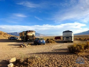 Three boondocking friends enjoying the view. 