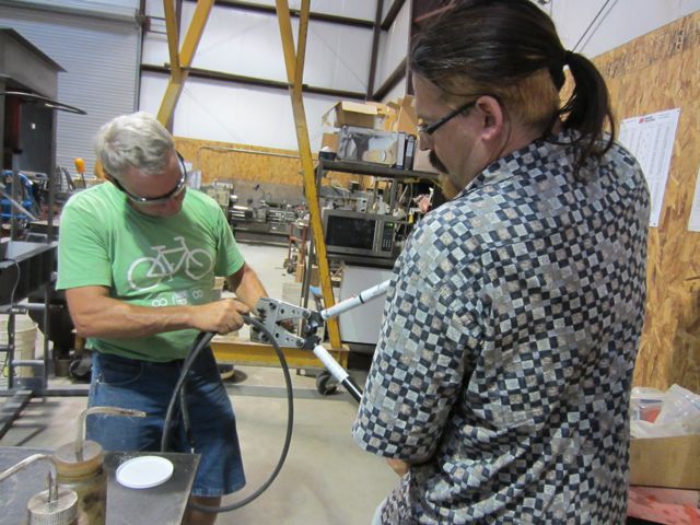 Keith & Chris making battery cables