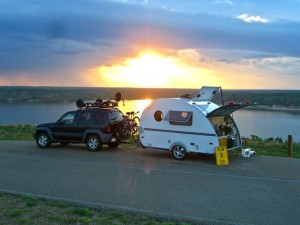 T@b Clamshell Trailer - Lake Meredith, TX