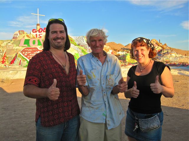 Leonard Knight at Salvation Mountain, Slab City