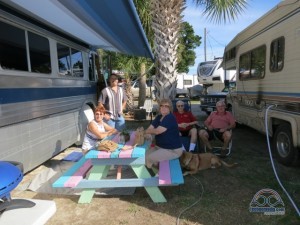 Hanging out with our parents in Cedar Key in 2013!