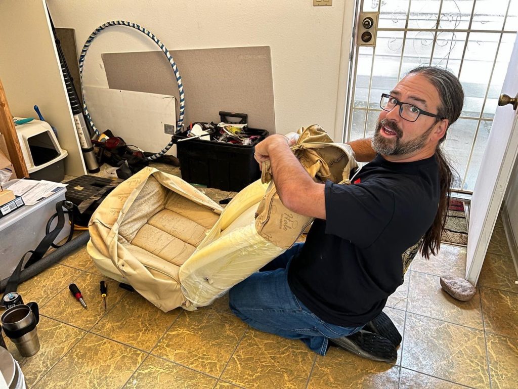 Shopping for RV Seats in Elkhart, IN Our Flexsteel 517 Seats, Peeling