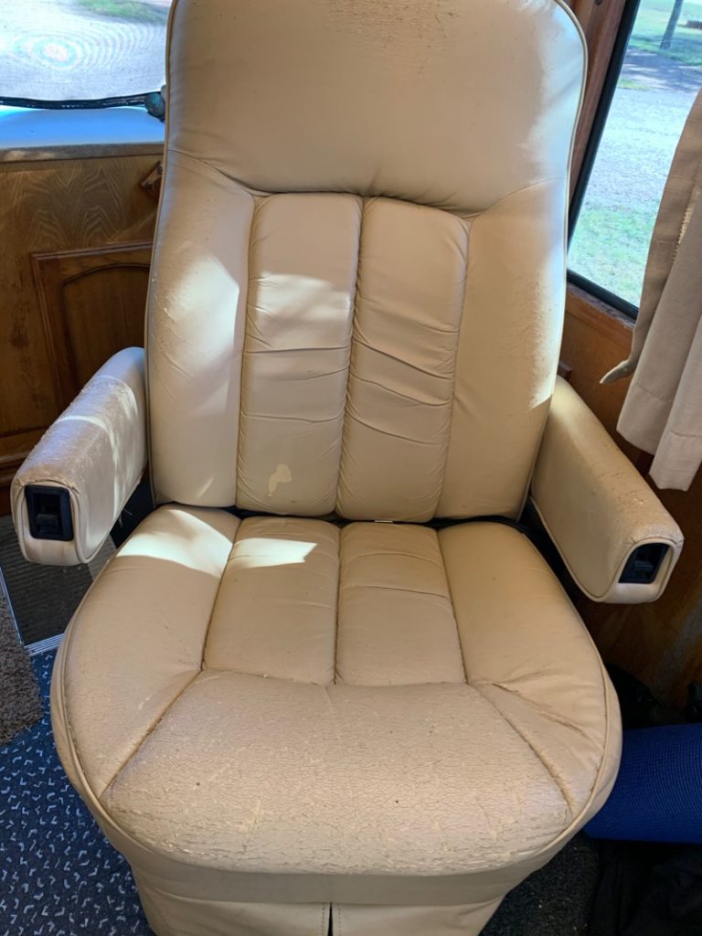 Shopping for RV Seats in Elkhart, IN Our Flexsteel 517 Seats, Peeling