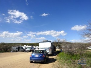 Catalina State Park Ringtail Loop (aka. The Overflow Lot). At least we pulled up to a little yard. 