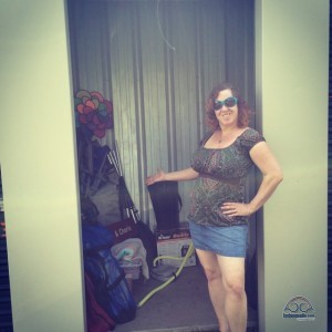 We have a storage unit for the summer!