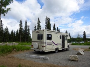 Our spot at Johnson Lake, just north of Clam Gulch.