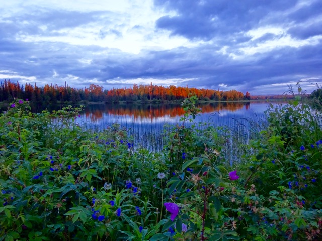 Lovely sunset over the lake. (Yes.. sunsets.. finally!)