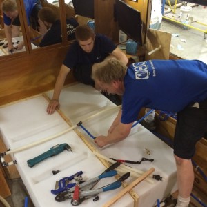 Master Tech owner, Tim and his son Austin - working over the weekend on our tanks.