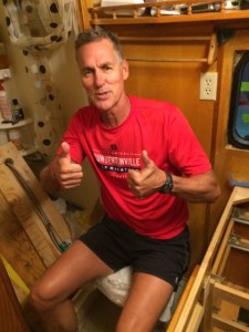 Jeff, our Dometic dude, giving his thumbs up to the install!