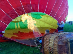 Balloons inflating!