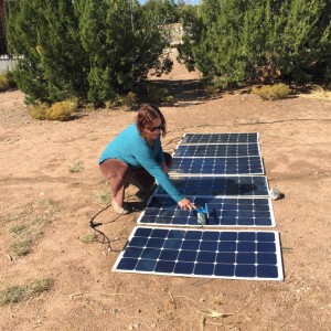 Solar panels do require cleaning sometimes.. about the only maintenance.