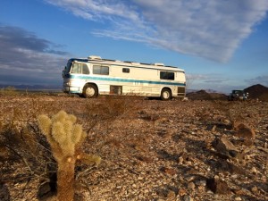 Our sweet pre-convergence spot at Dome Rock. Was tough to leave our isolation for social overload mode!