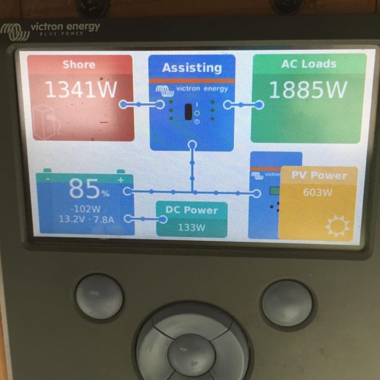 Running an RV AC off Solar, Batteries, and a Hybrid Boosting Inverter