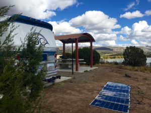 Instead of risking getting on our roof to tilt our panels, we have supplement panels we put out on the ground.