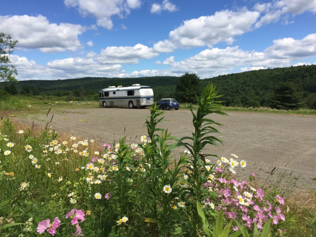 Black Bear Wineries RV Parking Lot. 