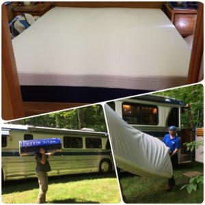 Mattress swapping... In with the Helix,out with the Purple. 