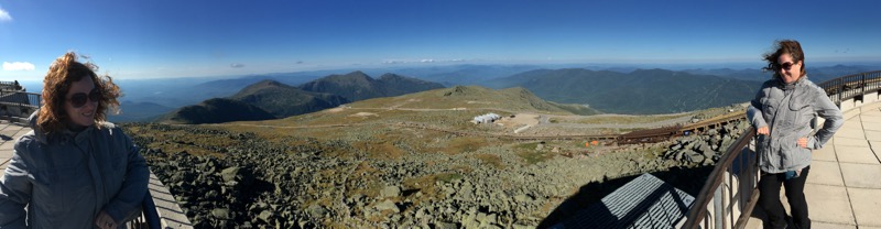 Pano at the top of the mountain. 