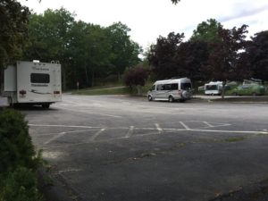 The RV Parking Lanes (pretty empty in this pic, but was full most of the day.)
