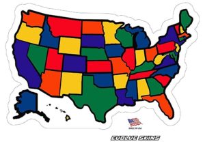 50 States Sticker Map - Seen on RVs across the Country! (Photo: Amazon.com)