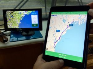 Comparing the TollSmart App to our Garmin GPS for routing. 