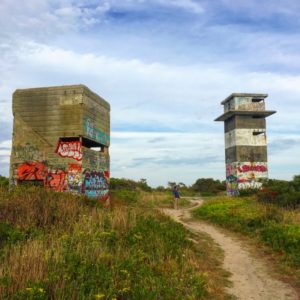 Goose Neck Island - Old Watch towers. The graffiti kinda adds to the effect. 