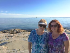 My mother and I at Eastern Point in Groton. 