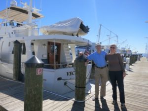 Visiting Sean & Louise and their boat Vector. 