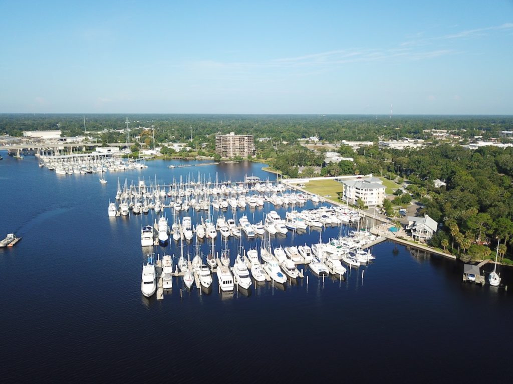 Hunkered down in Jacksonville for the 2018 season at Ortega Landing Marina.